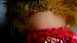 tall jointed vinyl doll red neck